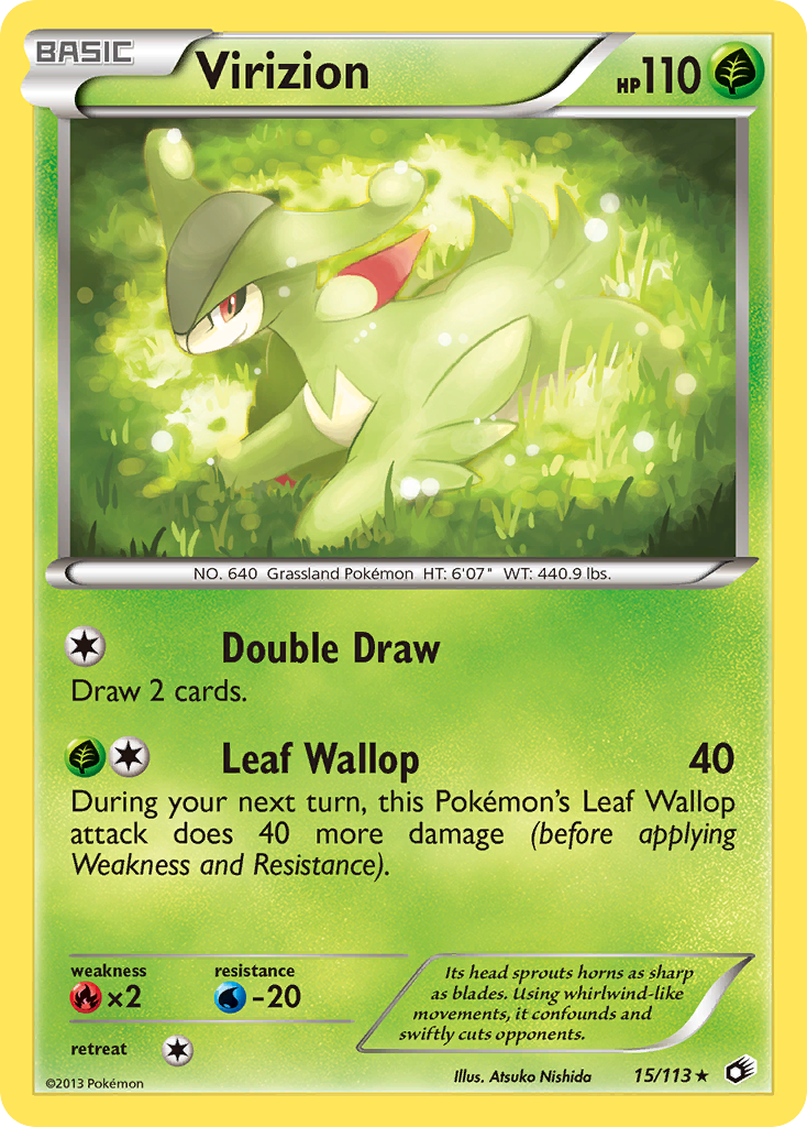 Legendary Treasures Holo Virizion #15/113